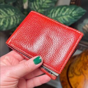 Vintage Italian Leather Florence Italy Card Wallet